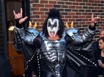 NEW YORK, NY - OCTOBER 10: Gene Simmons of Kiss departs Ed Sullivan Theater on October 10, 2012 in New York City. (Photo by James Devaney/WireImage)